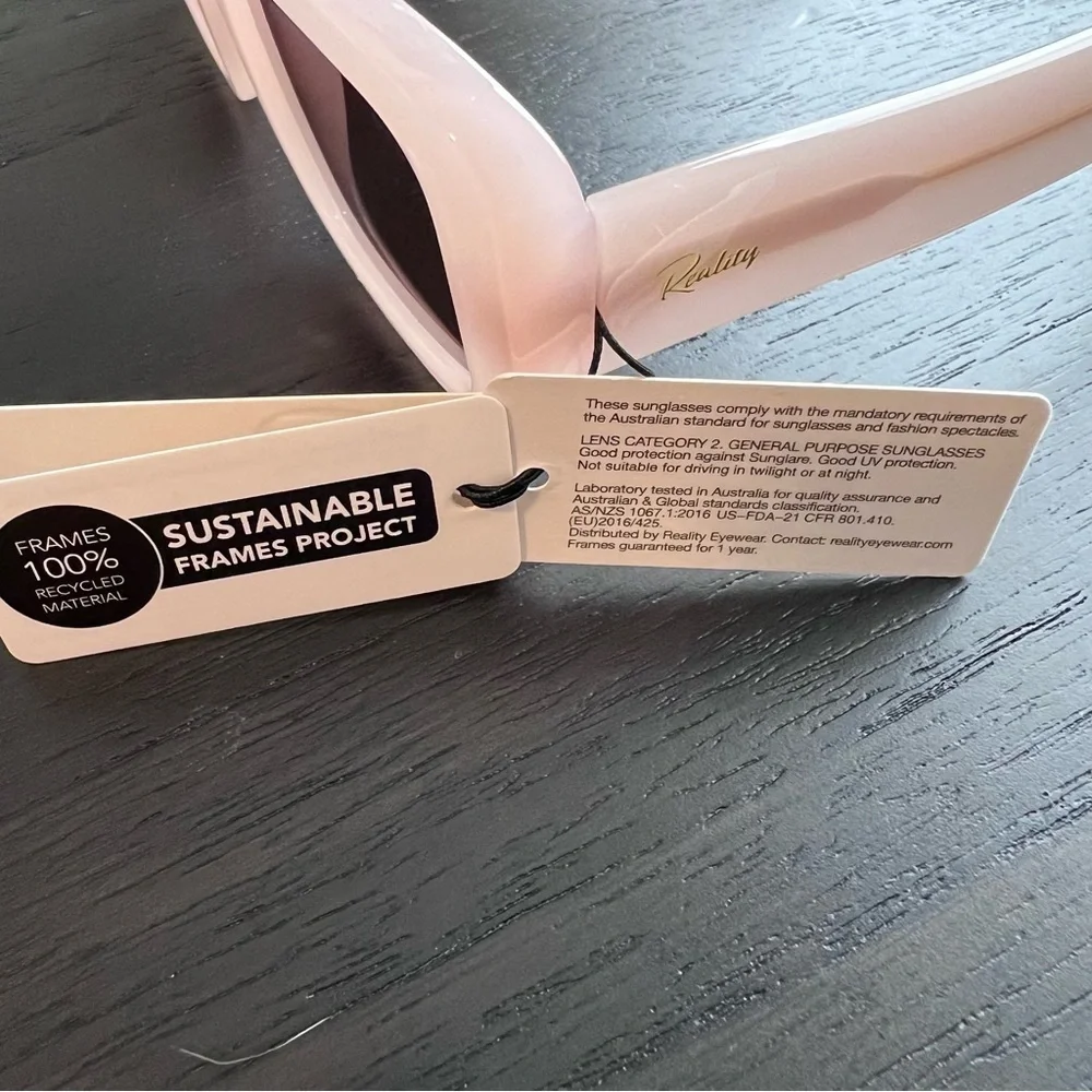 Reality Wanderlust Pink Sunglasses - 100% Recycled Material